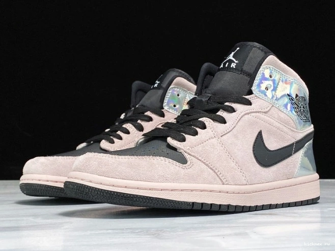 Cheap Powder Iridescent Jordan Air 1 (W) Dirty BQ6472-602 Mid 0817